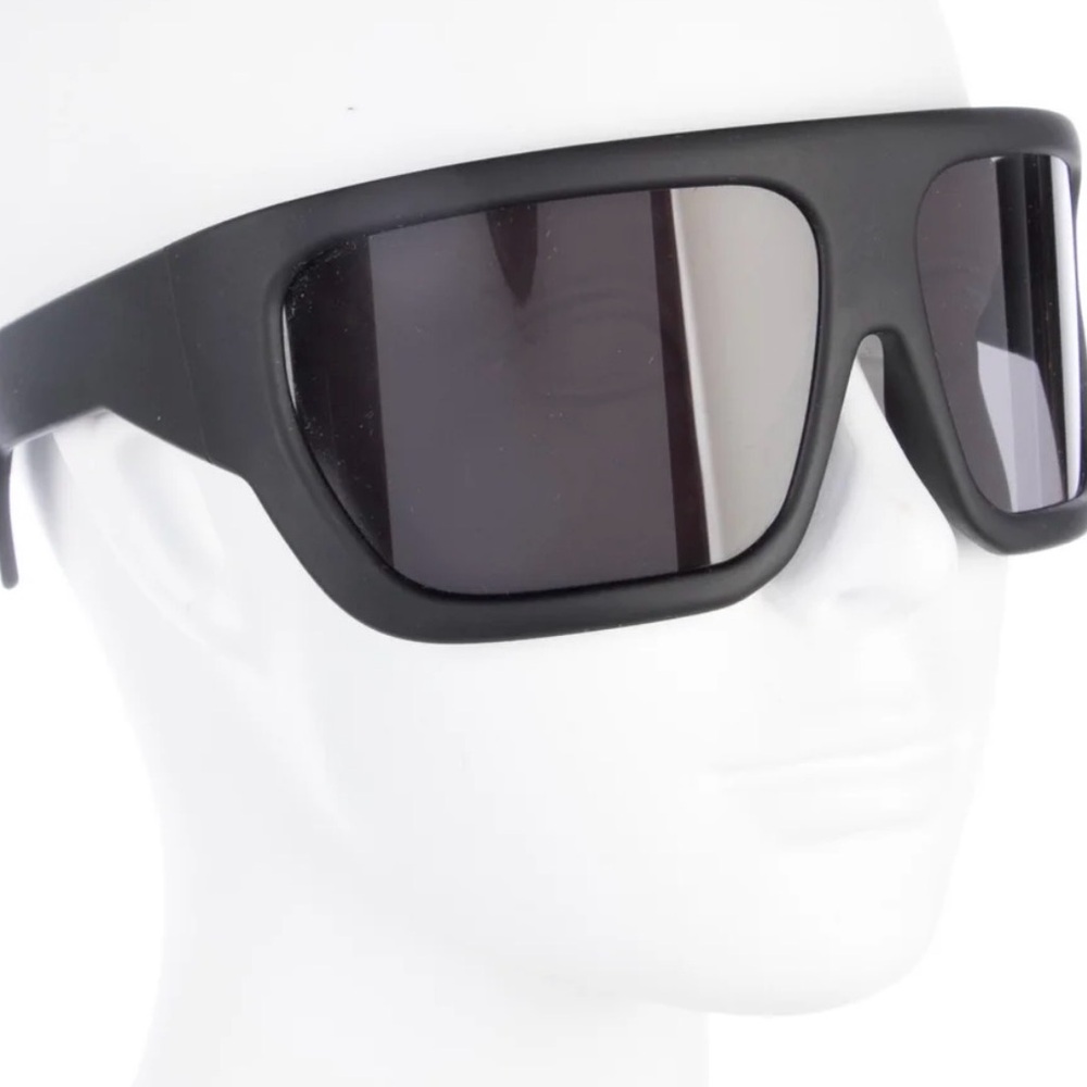 Rick Owens Black Shield Sunglasses